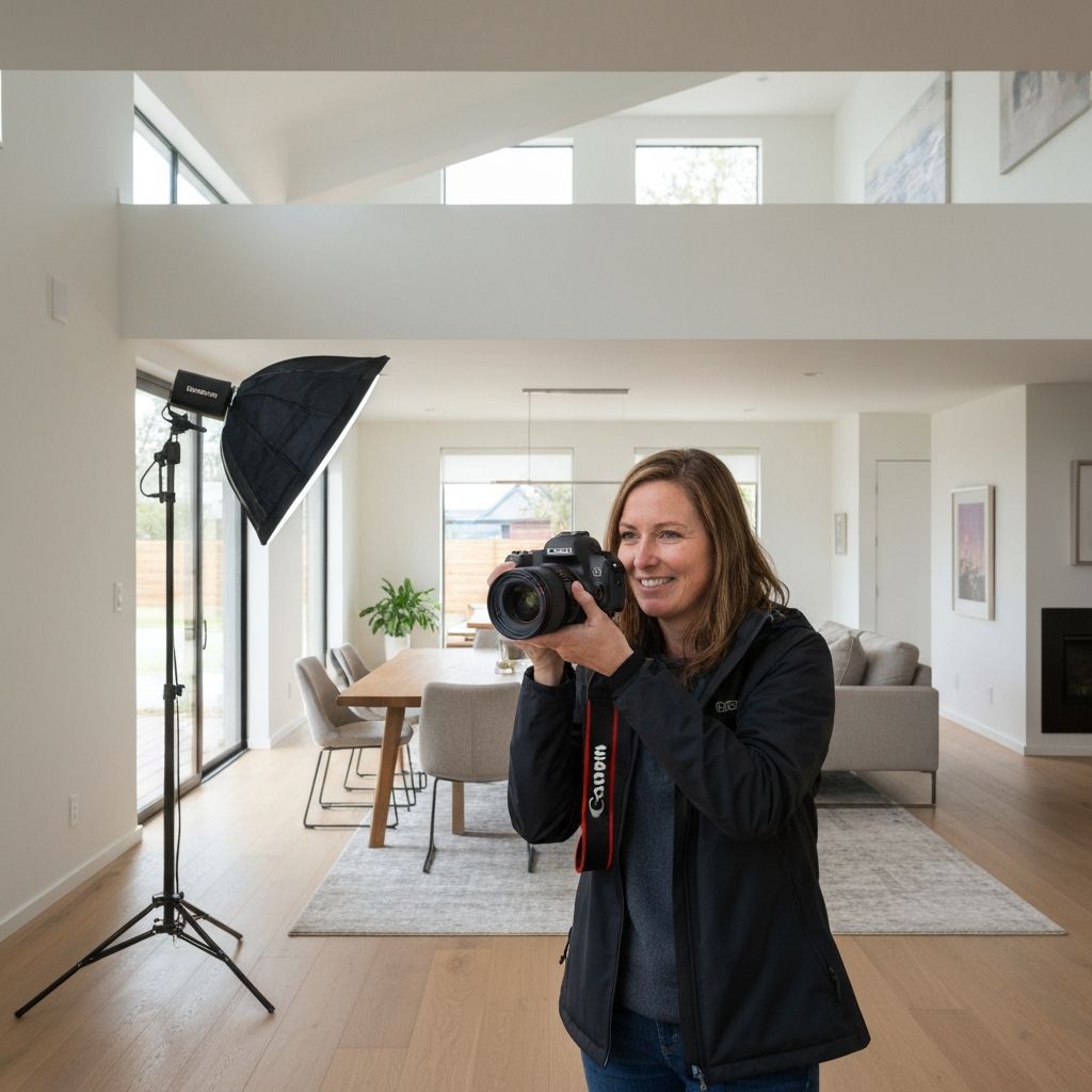 Fotografo professionista al lavoro